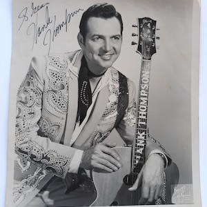 Authentic Autographed 8&quot; X 10&quot; Press Photo of Hank Thompson
