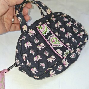 Bundle Rare Pink Elephant | Vera Bradley Quilted Lunch Bag + Mini Pouch Lanyard Vera Bradley Pricilla Pink Isolation Lunch Box Bag | eBay main image 3