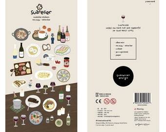 Adhesivo oficial de Suatelier / Bar de vinos / N.º 1134