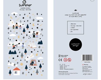 Pegatina oficial de Suatelier / Ver una estrella / N.º 1129
