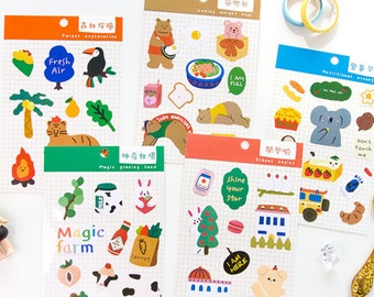 Cute PVC sticker sheet/scrapbooking