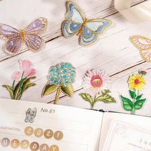 Butterflies Iron-on Patches 2-piece Butterfly Patch Set 