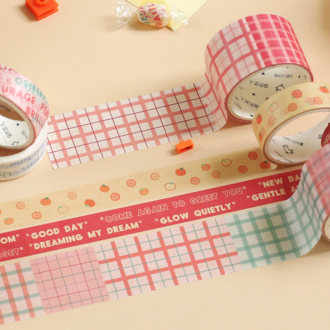 Kawaii washi tape samples 90cm each tape design scrapbooking Etsy