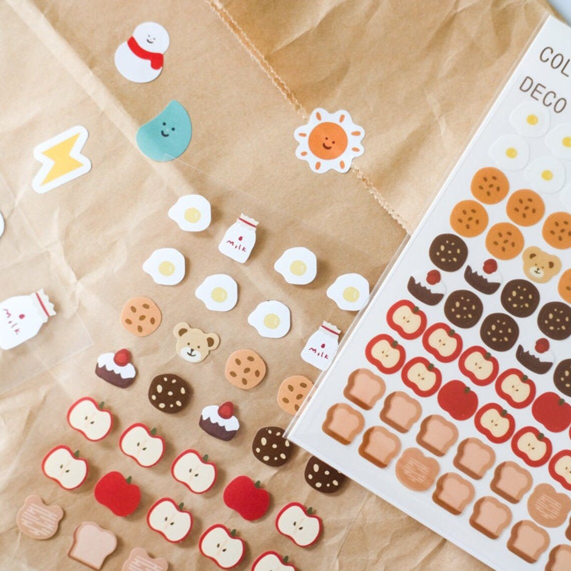 Super cute deco sticker sheets 3 sheets/scrapbooking Etsy