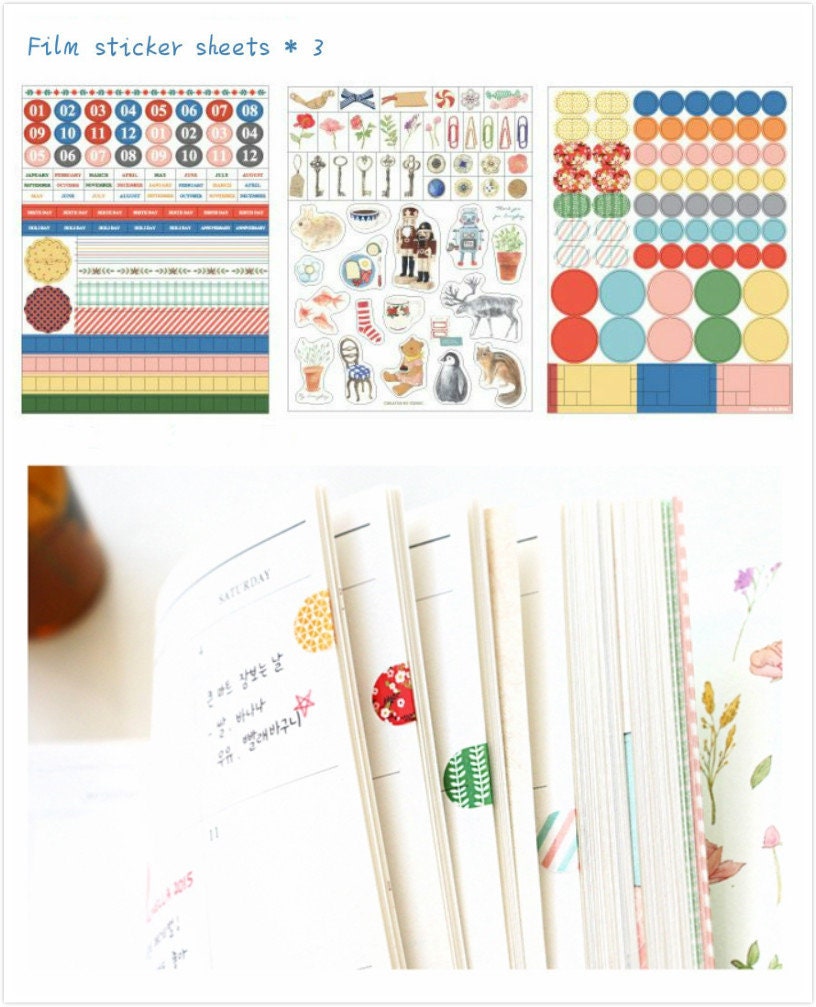 Vintage Sticker Sheets Pack 9 Sheets/sticker/scrapbooking Etsy UK