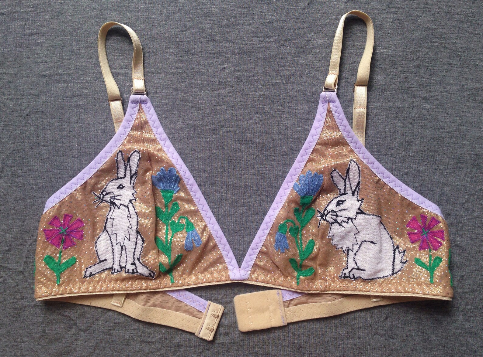 Bunnies Bra Etsy