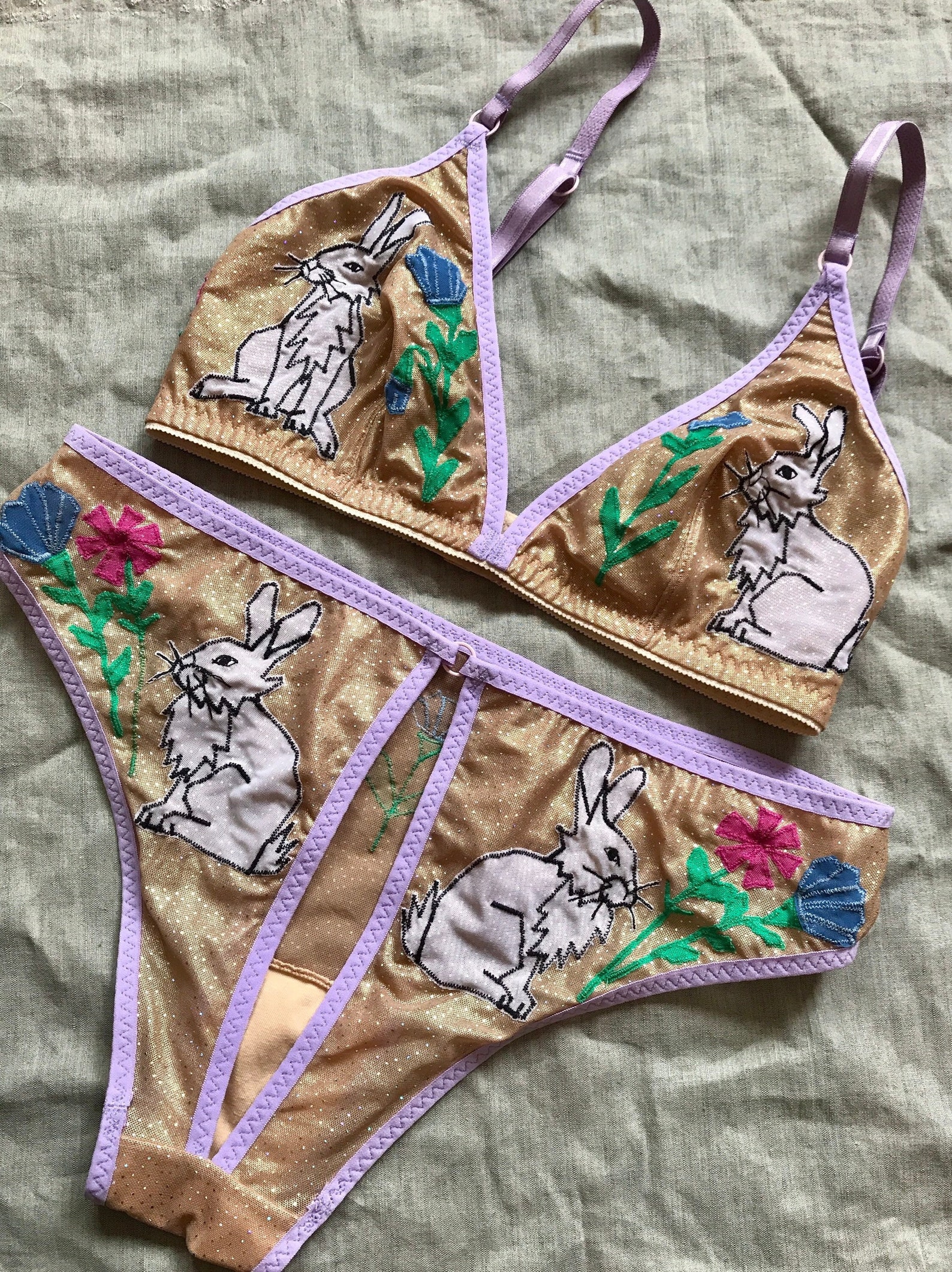 Bunnies Bra - Etsy