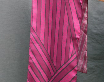 Pink silk scarf, designer scarf, gifts for her, silk scarf gift, Silk scarves UK, present for mum, sister, wife, made in UK.