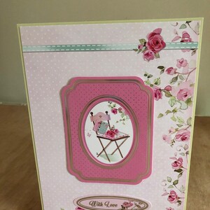 Carte sur le thème floral estival contemporain de jardin de roses toute occasion