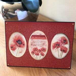 Carte de Rememberance coquelicot avec Foiling or
