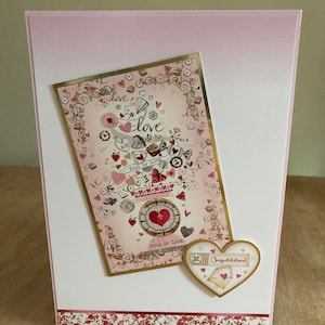Shabby Chic Chocolade Themed Gefeliciteerd Wenskaart