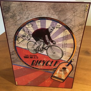 carte d’anniversaire vintage Cyclisme