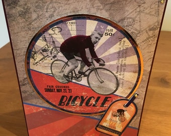 Vintage Cycling  Birthday Card