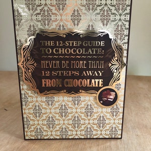 Oro Svened 12 Step Guida al Cioccolato Qualsiasi Occassion Auguri Card