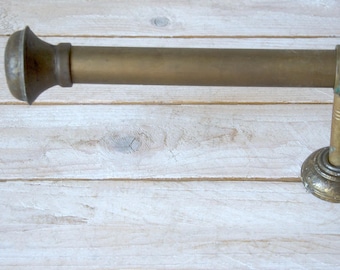 Barra de cortina antigua con remates – Herrajes vintage para ventanas – Ajustable o fija – Decoración rústica francesa - Accesorios para cortinas