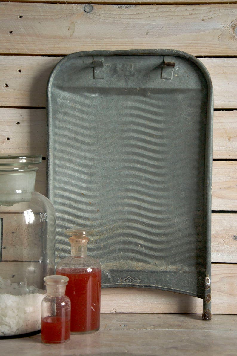 Vintage Washboard Vintage Metal Washboard Rustic Laundry Etsy