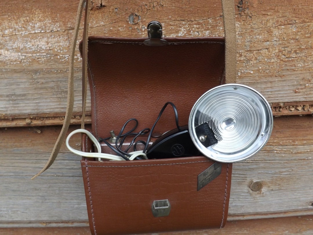 Vintage Camera Flash Lamp Chajka With Case Chaika Flash Lamp Etsy