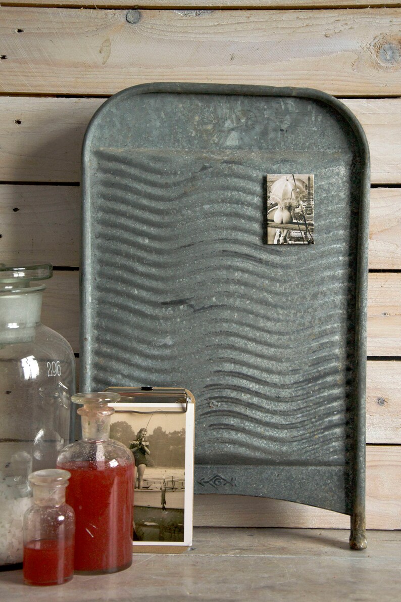 Vintage Washboard Vintage Metal Washboard Rustic Laundry Etsy