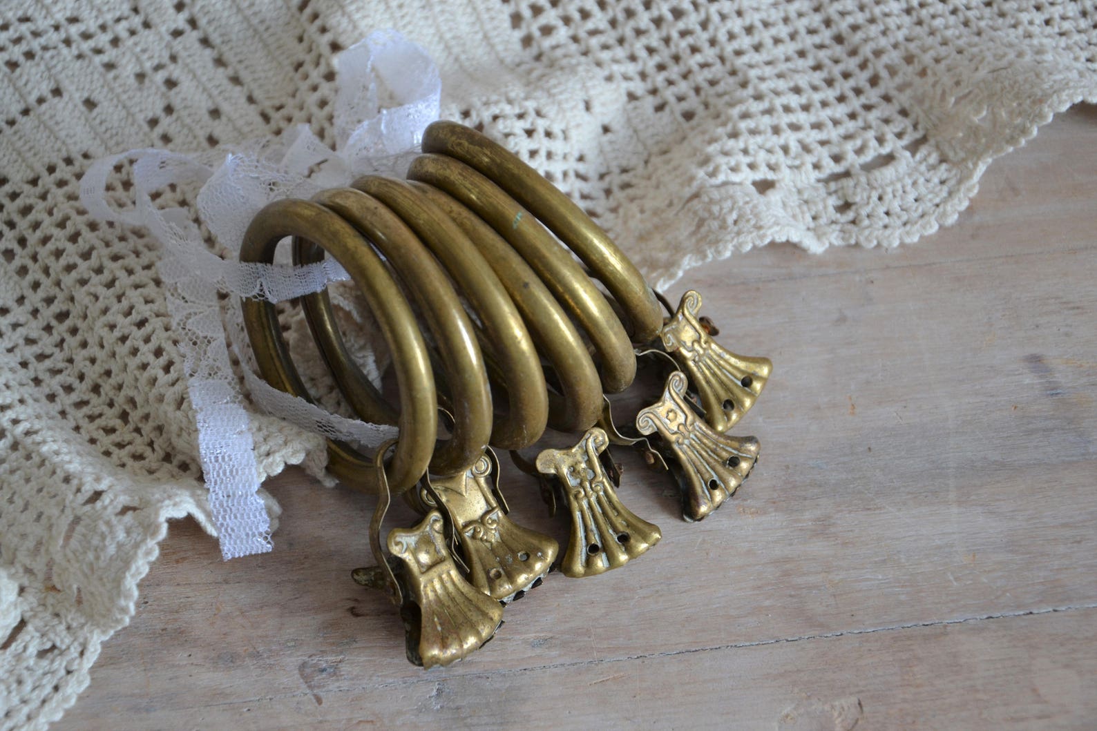 Vintage Drapery Clips Rings Set Curtain Clips or Pegs | Etsy