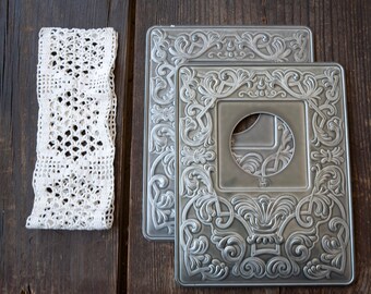 Vintage Ornate Metal Light Switch Cover Set of 2 – Architectural Salvage Wall Plate – Decorative Interior Detail