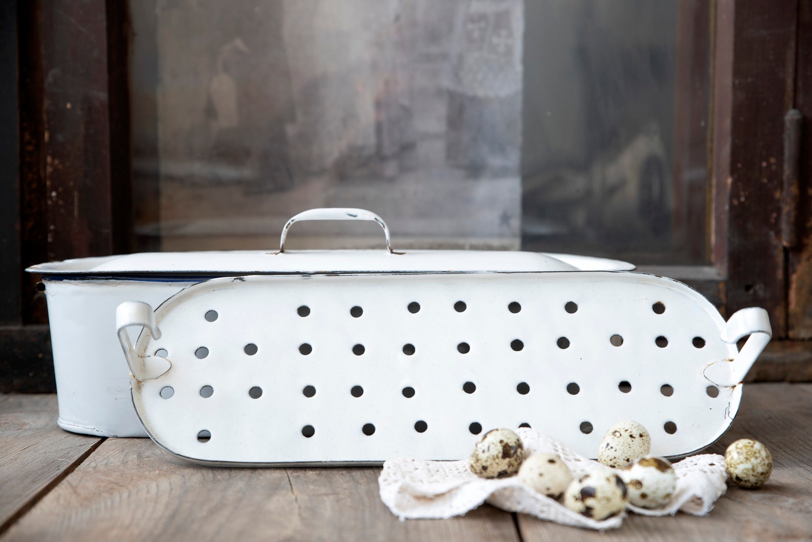 Vintage Enamel Pot Large Oval Enamel Pan for Jams and Etsy