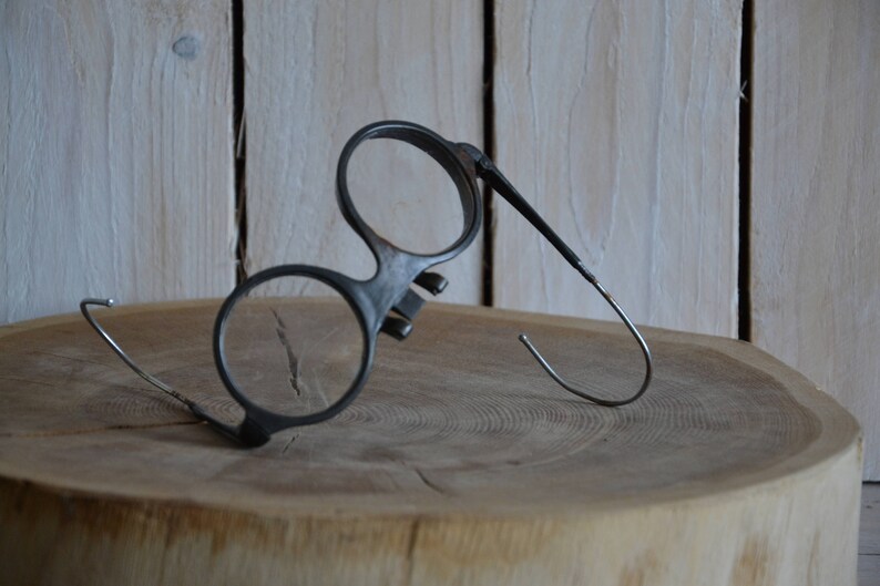 Vintage lenses Headbanded eye glasses Safety goggles protective glasses Steampunk spectacles Old safety glasses Motoring goggles