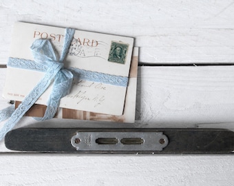Vintage Wooden Spirit Level – Old Carpenter Tool – Rustic Woodworking Decor – Industrial Chic Tool – Photography Prop
