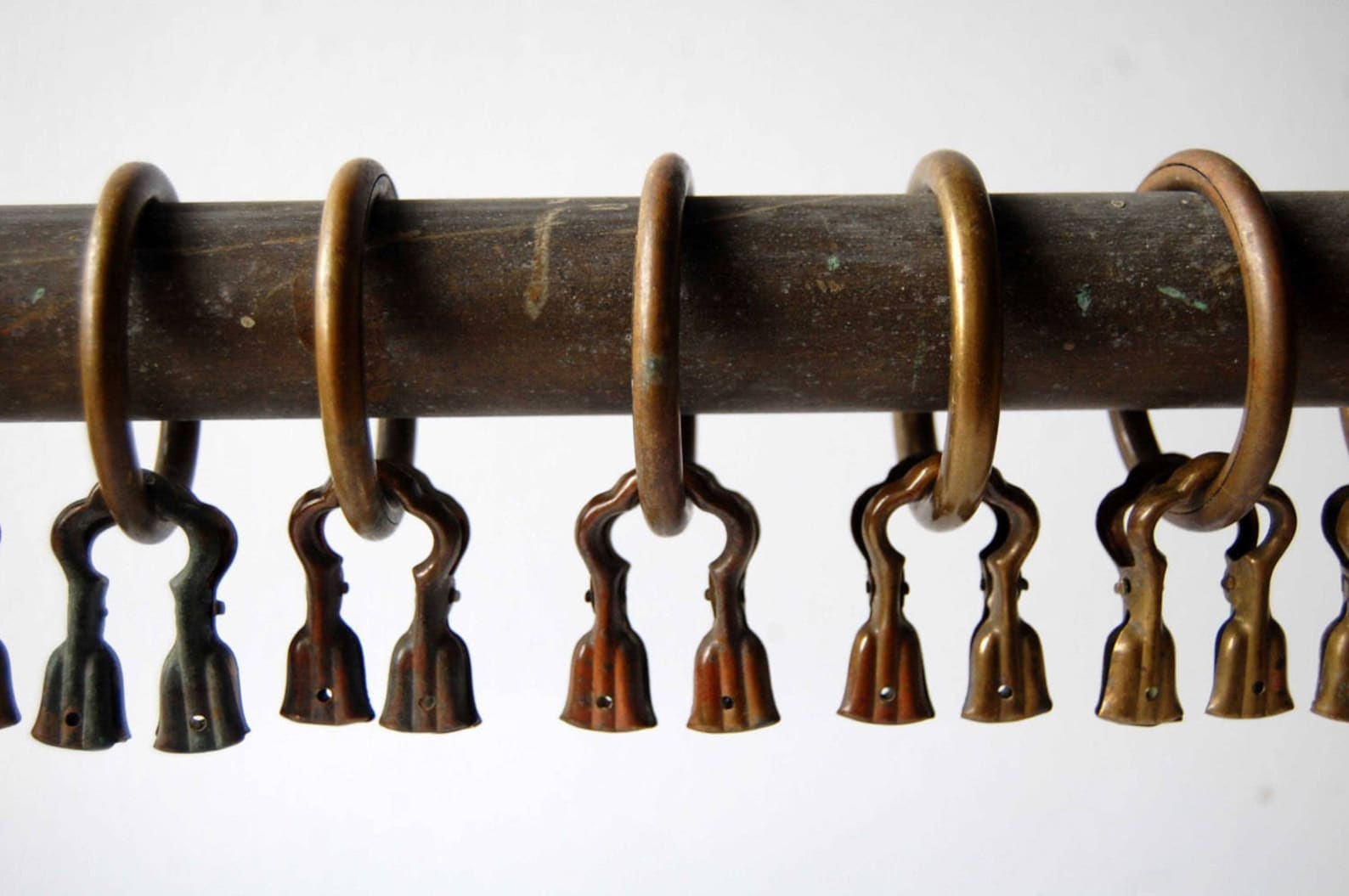 Antique Drapery Clips Rings Set Brass Curtain Rings in Etsy