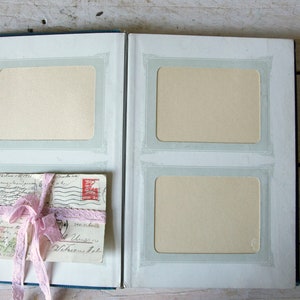 Vintage Photo Album for 48 Postcards – Romantic Scrapbook – Memory Book – Travel Journal, Sketchbook – French Style Scrapbooking Supplies