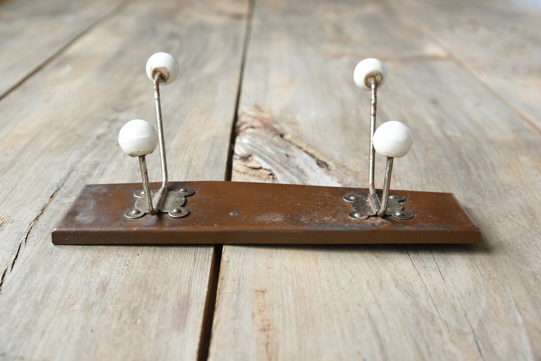 Vintage Enamel Towel Rack Enamel Hook Rack Vintage Dish Etsy