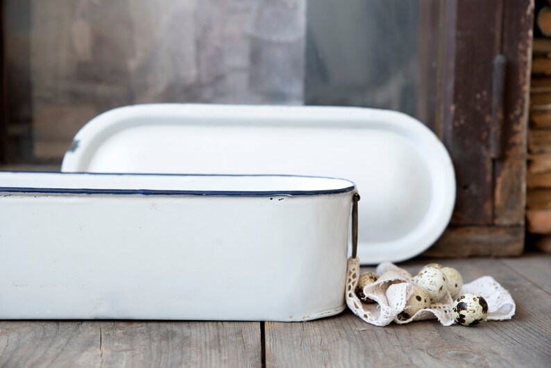 Vintage Enamel Pot Large Oval Enamel Pan for Jams and Etsy