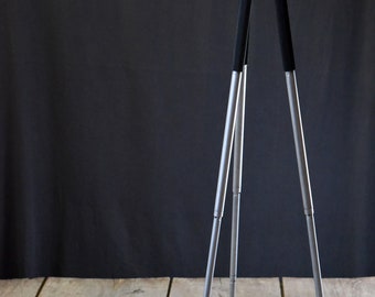 Vintage Camera Tripod – Industrial Telescopic Metal Stand