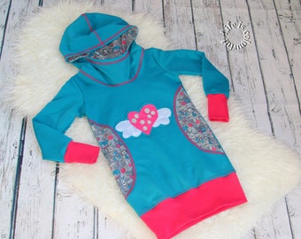 Kapuzenpulli LOU Heart Gr. 122/128