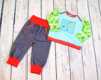 Babykombi Shirt & Hose Animals Gr. 74/80