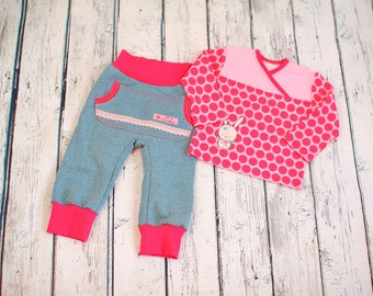 Baby Combi Shirt & Pants Bunny Size 74/80