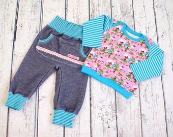 Babykombi Shirt & Hose Rehe Gr. 74/80