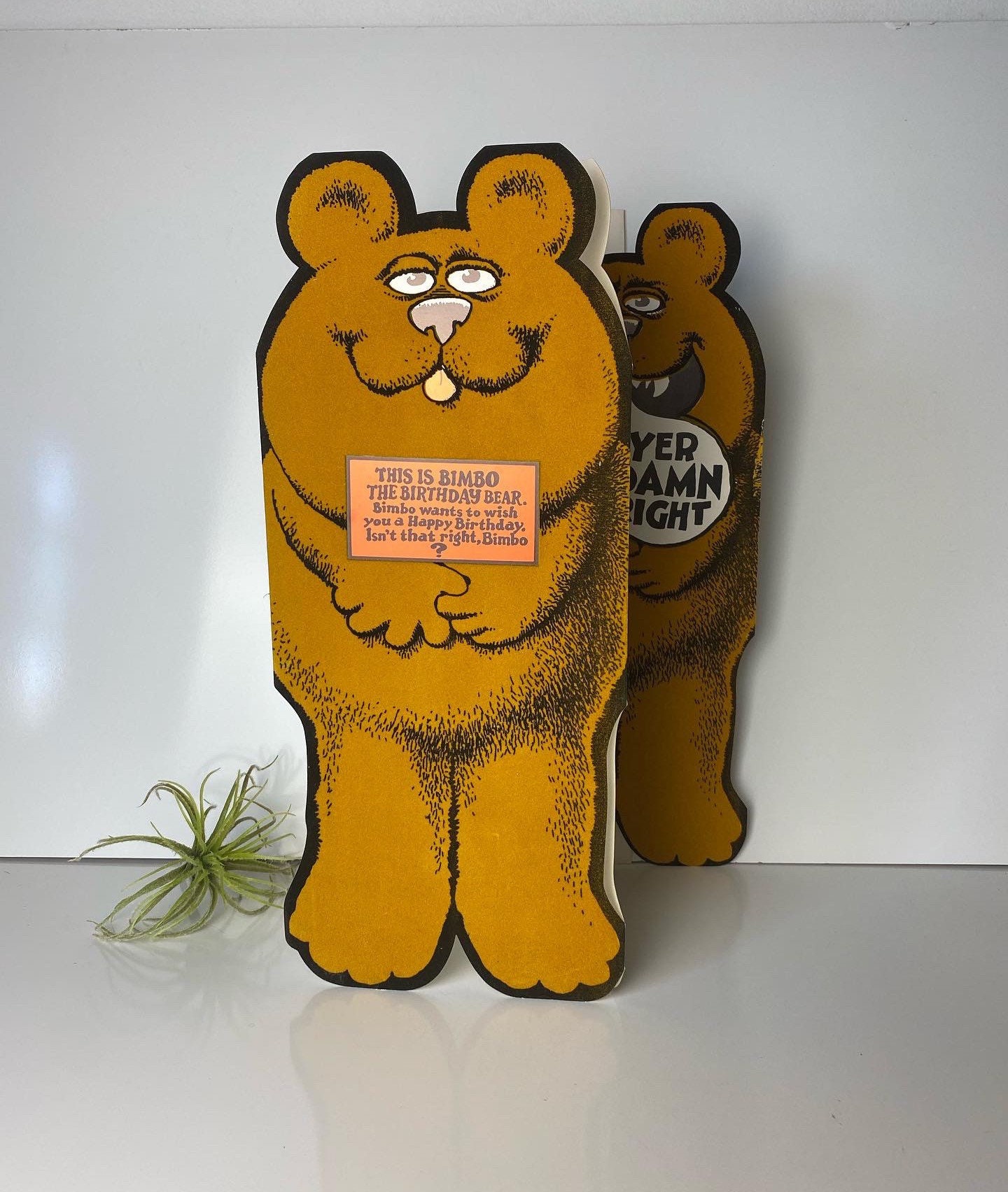 Vintage Flocked Bear - Etsy Hong Kong