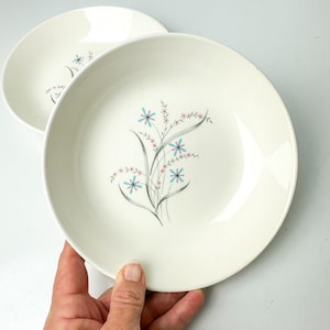 Vintage 1960s PAIR Taylor Smith Taylor Bowls WINDDMERE Pattern Mid Century Replacement Dish