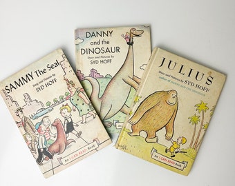 Danny and the Dinosaur, Julius & Sammy the Seal Kinderbuch-Set mit 3 Syd Hoff I Can Read Hardcover-Büchern