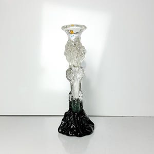 Pertti Santalahti Kasvimaalla Humppila Bougeoir Signé Finlande Art Verre Design Brutaliste