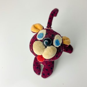 Vintage Dream Pets Dakin & Co Purple Leopard Cat Stuffed Animal Plush Collectible Japan