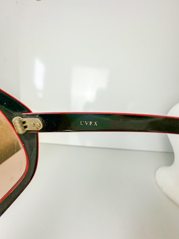 Vintage 1980s Red White Blue Ski Sunglasses Unise… - image 8