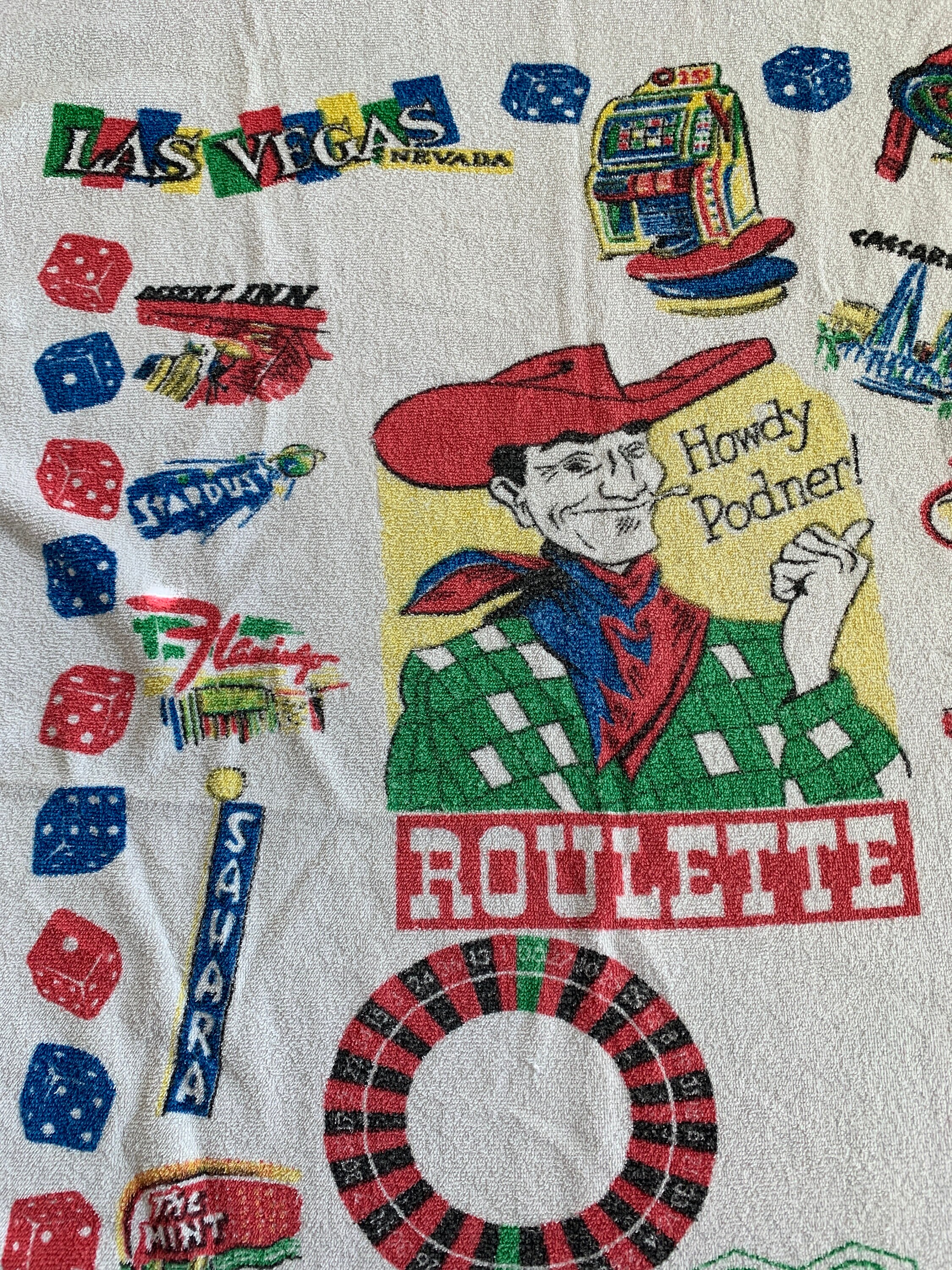 Las Vegas Memorabilia Pool Towel / Collectible Advertising / Etsy