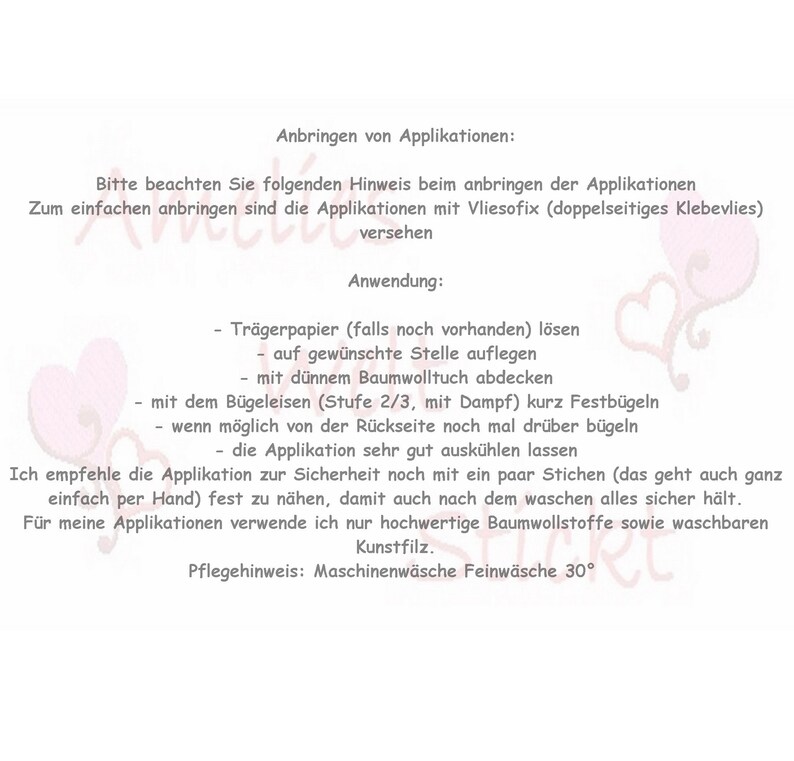 Letters 1 letter application B\u00fcgler fabric letters from fabric named application embroidered for girls