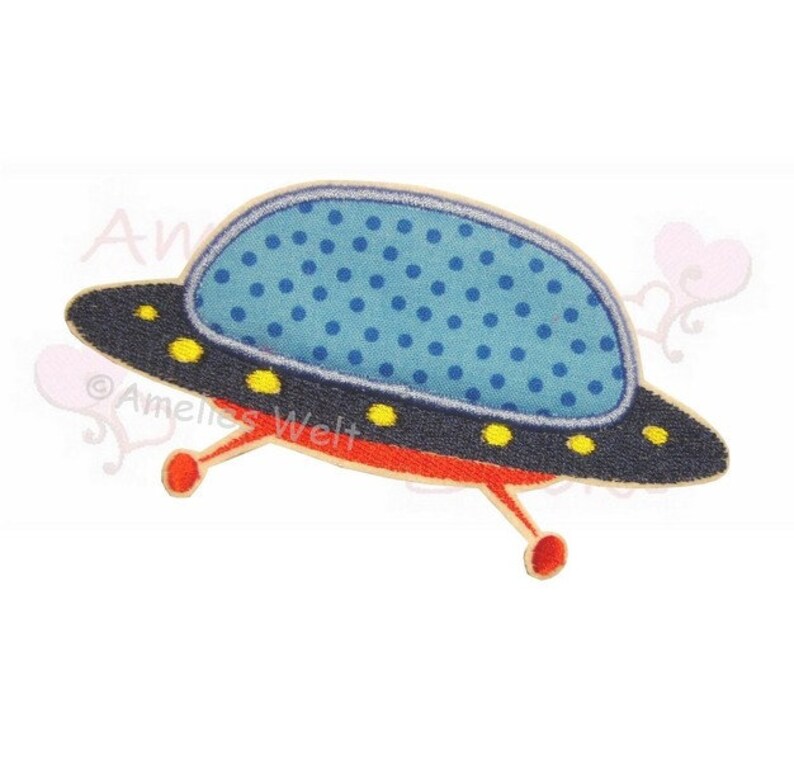 UFO Application Patch applique SEW Sewing bag ironing space space rocket