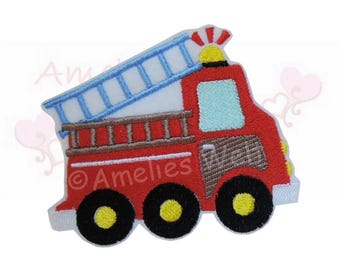 Feuerwehrauto Applikation Aufnäher Sticker Feuerwehr Patch Flicken