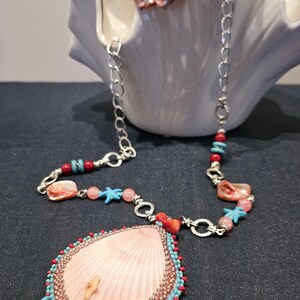 Beaded Cockleshell Necklace