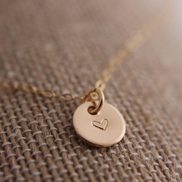 Gold filled Herz Halskette