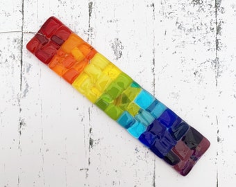 Fused Glass Rainbow Hanging