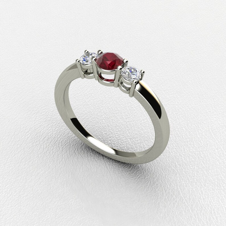 natural ruby engagement rings